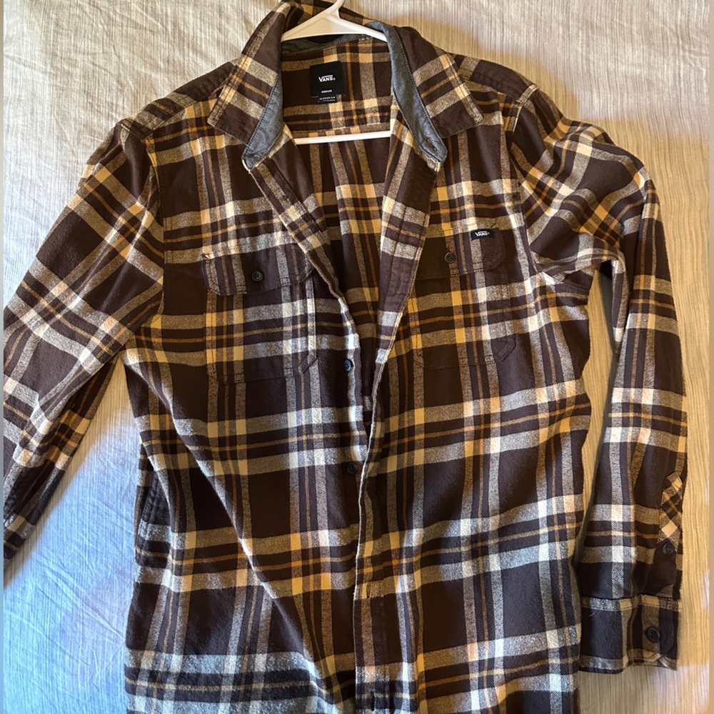 Vans Brown Flannel Button Up